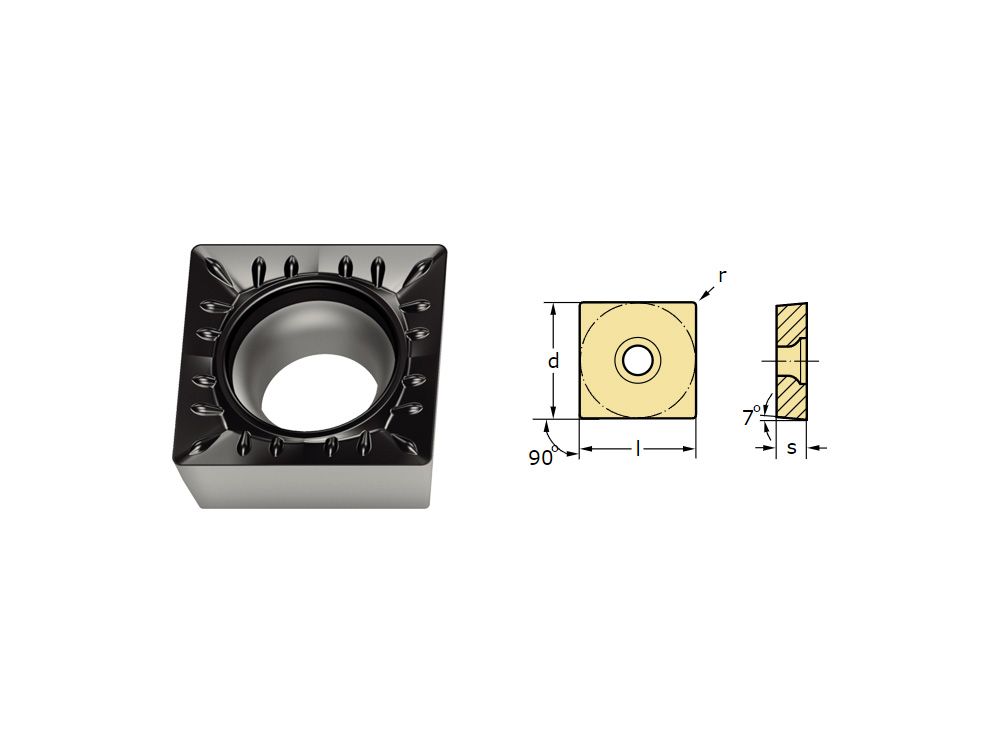 R0.8鎳合金正角車刀片SCMT09T3